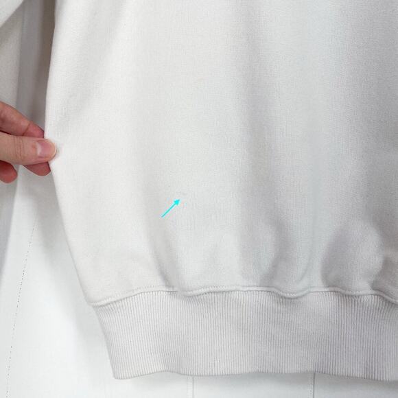 Aerie Offline Terry Sweatshirt Oversized Crew Tacos and Tennis Size Medium Cream - Picture 4 of 16